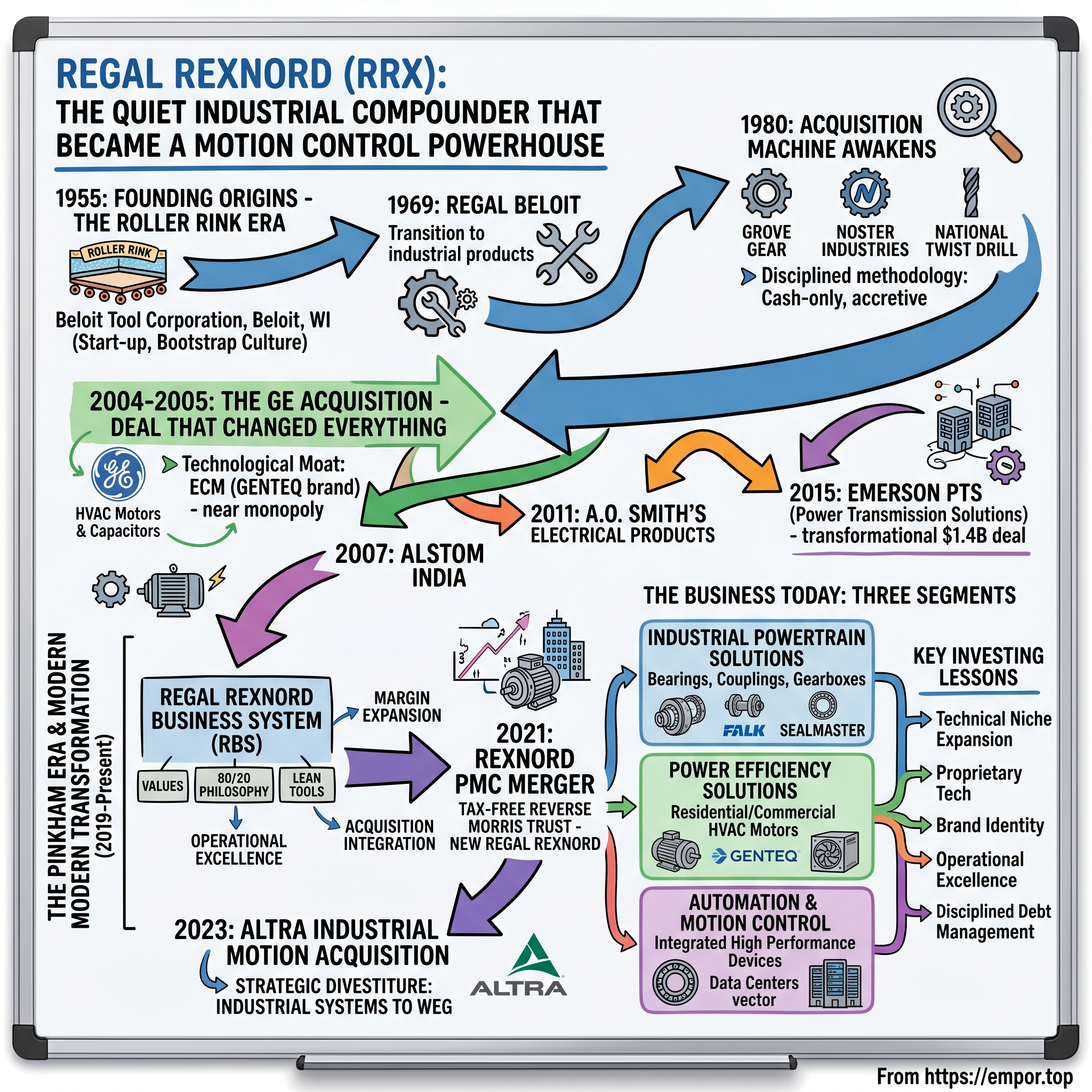 Regal Rexnord visual story map