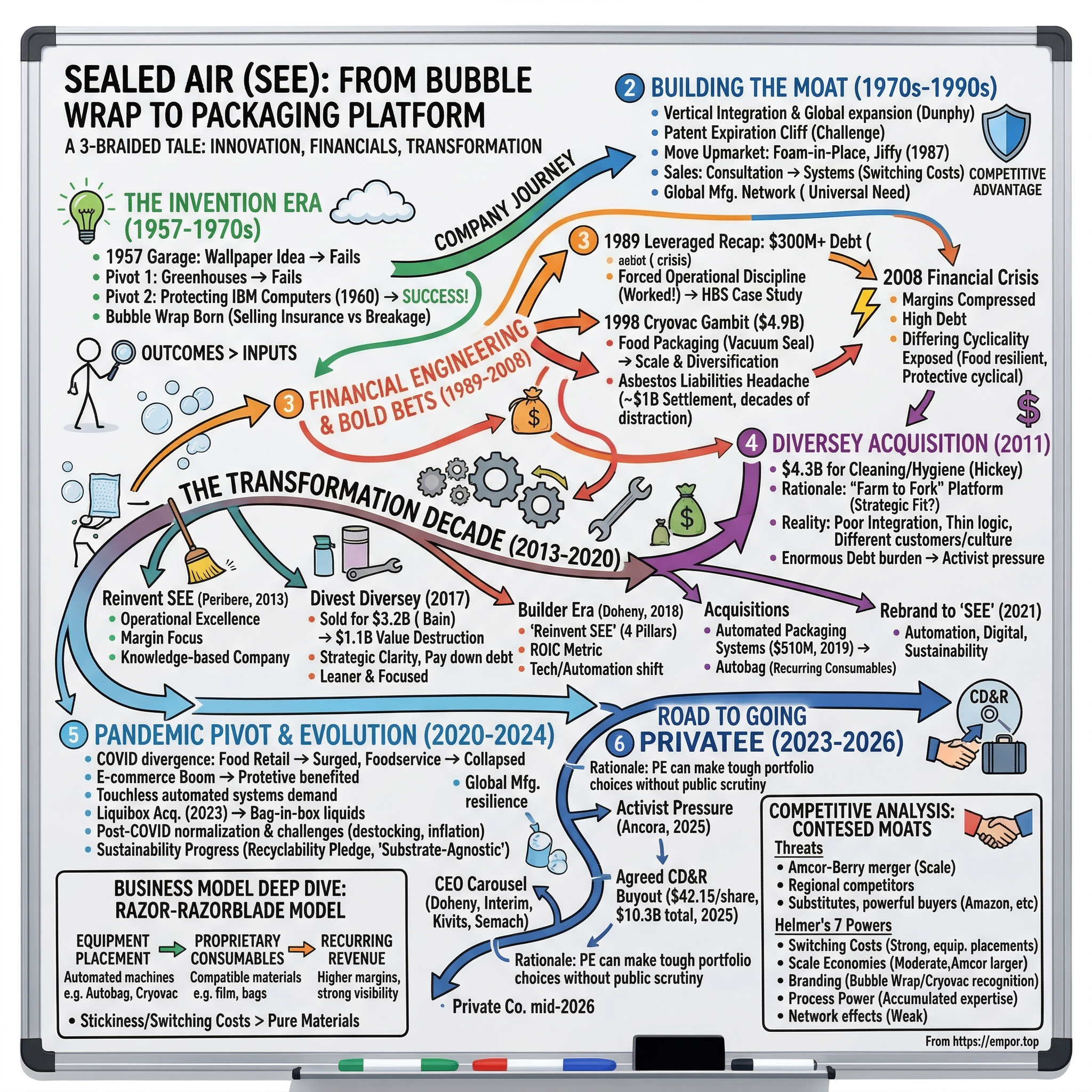 Sealed Air visual story map