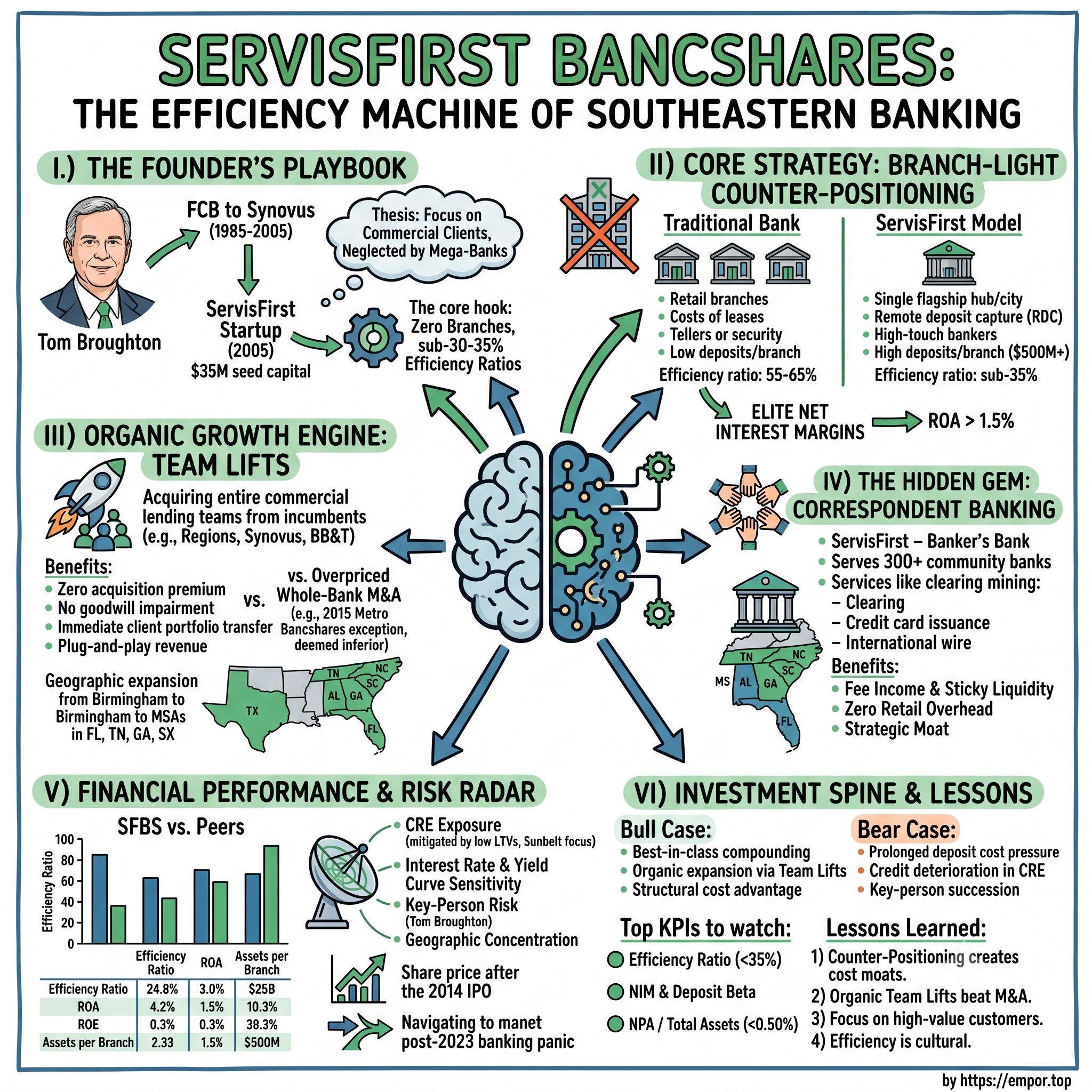 Servis First Bancshares visual story map