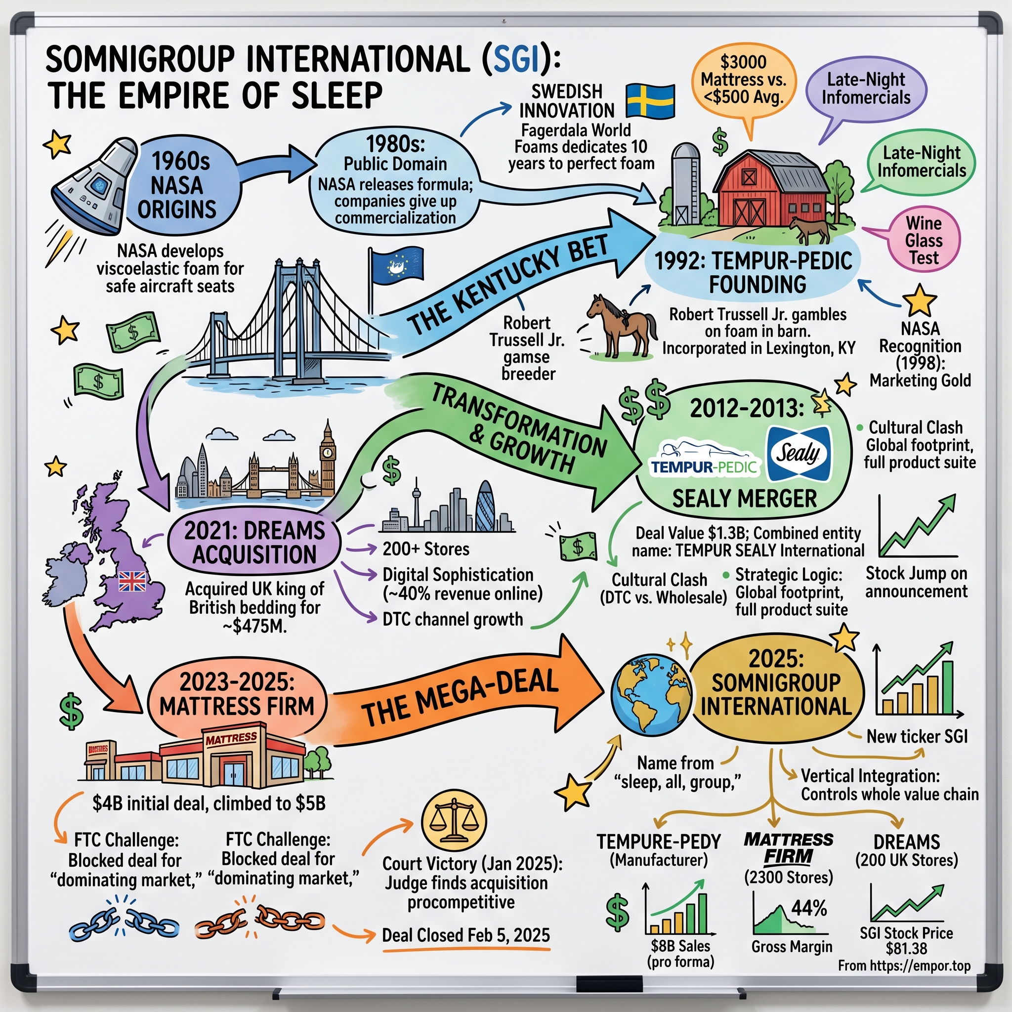 Somnigroup International visual story map
