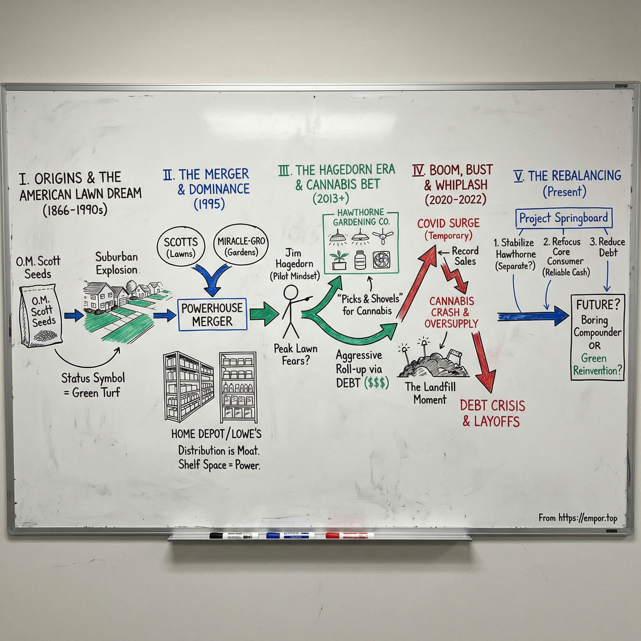 Scotts Miracle-Gro Company visual story map