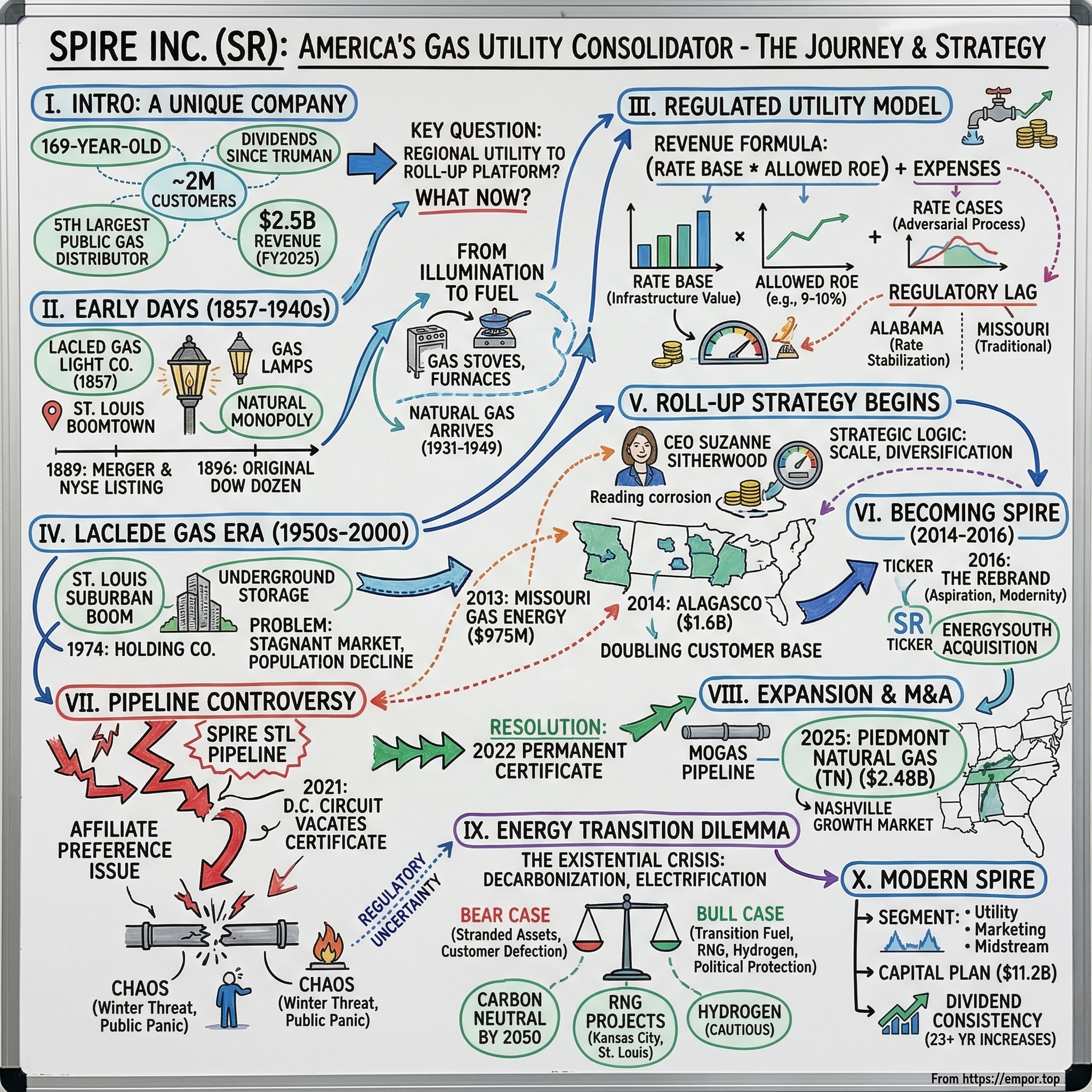 Spire visual story map