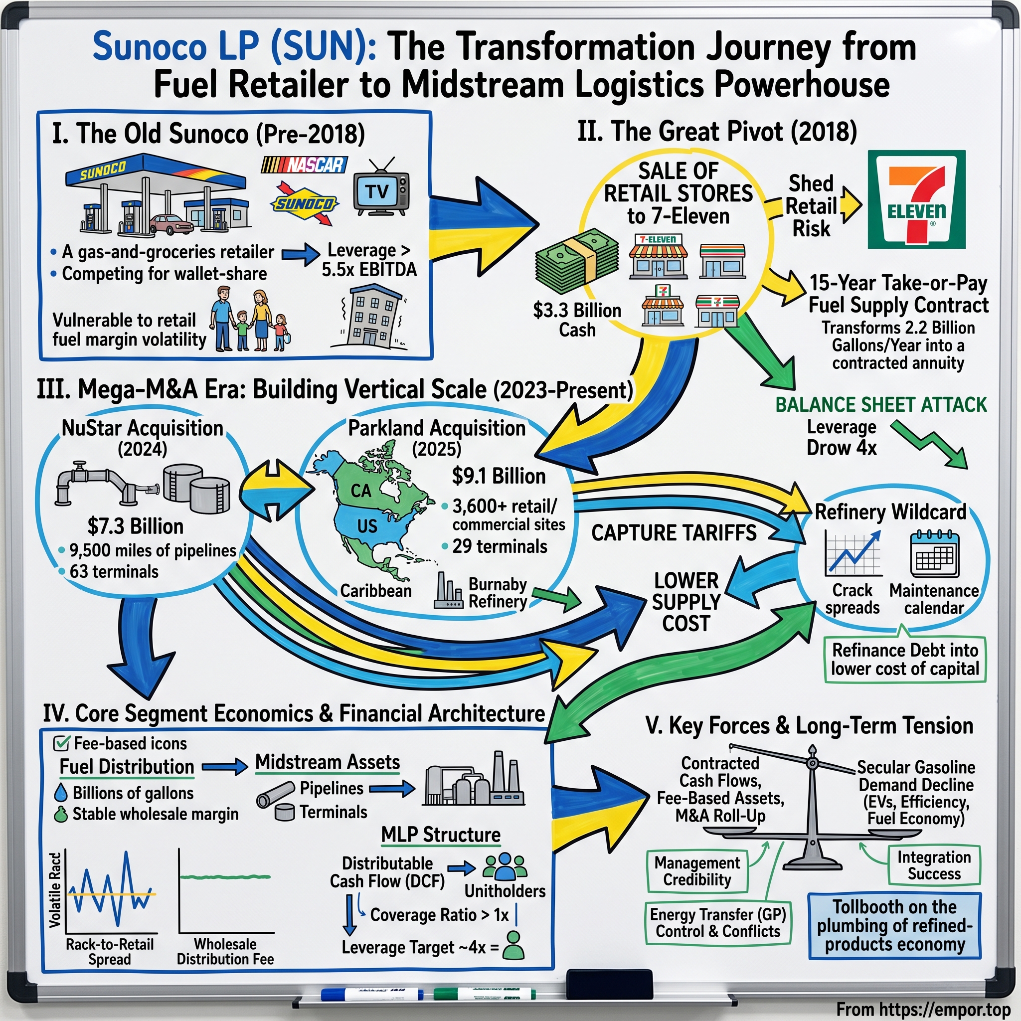 Sunoco visual story map