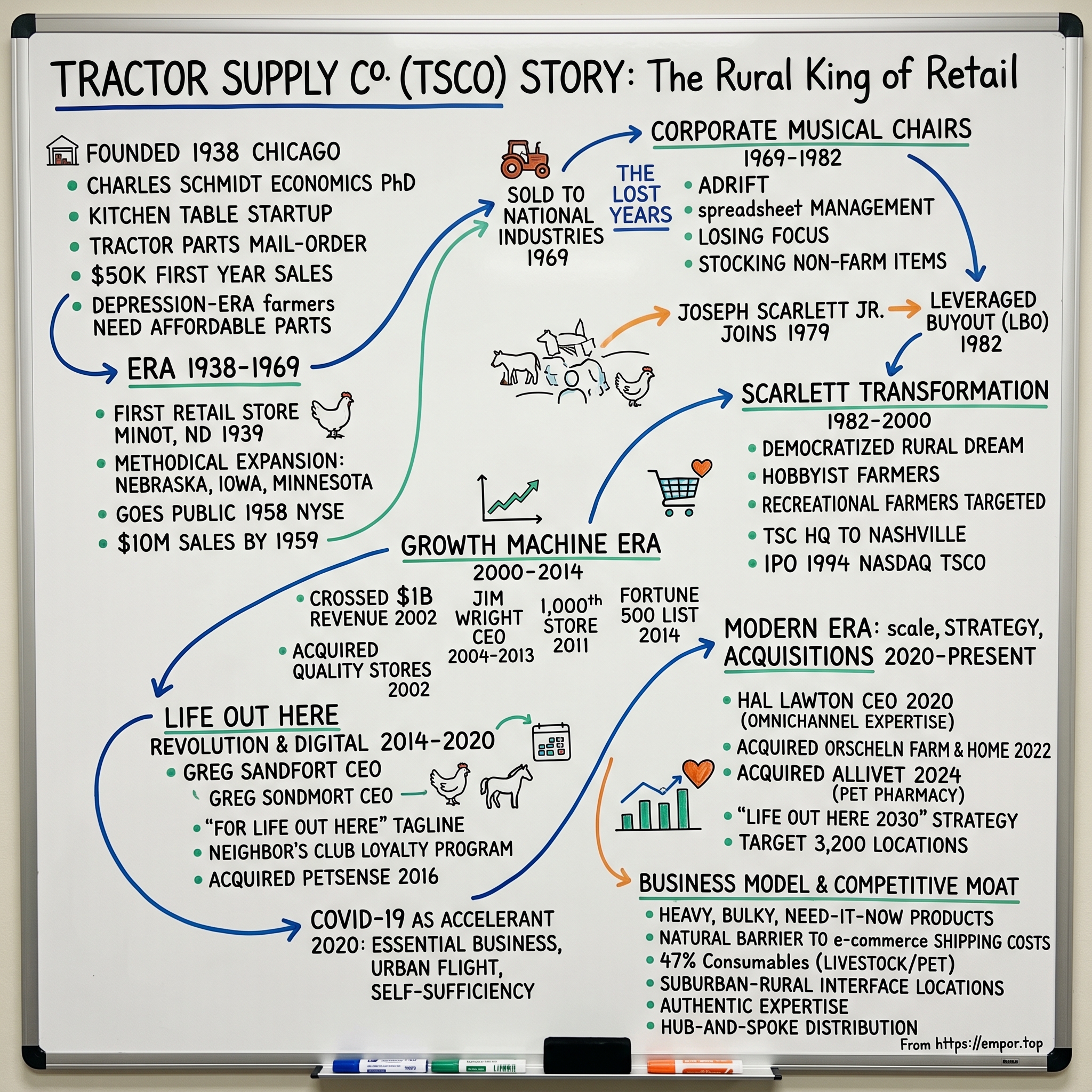 Tractor Supply Company visual story map