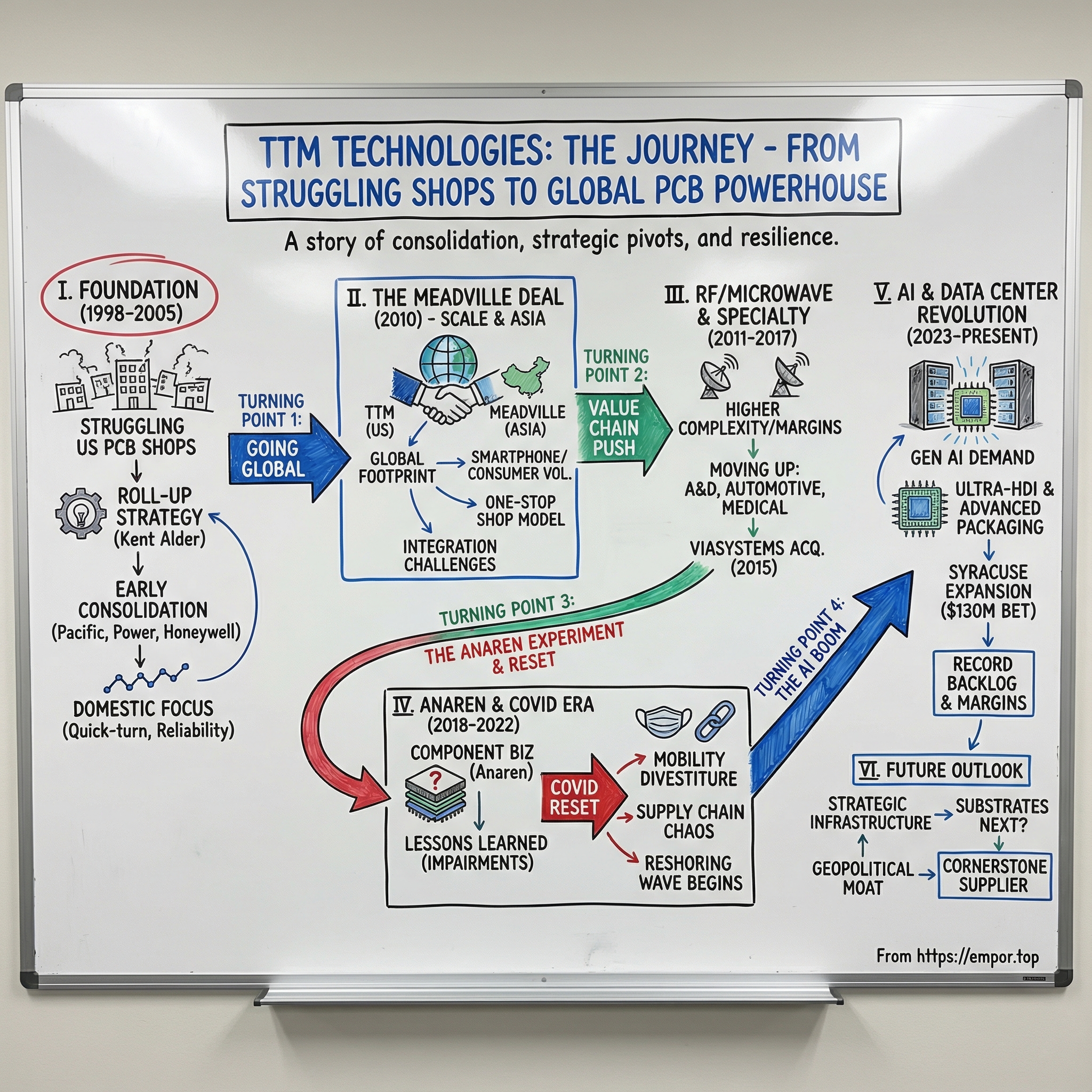 TTM Technologies visual story map