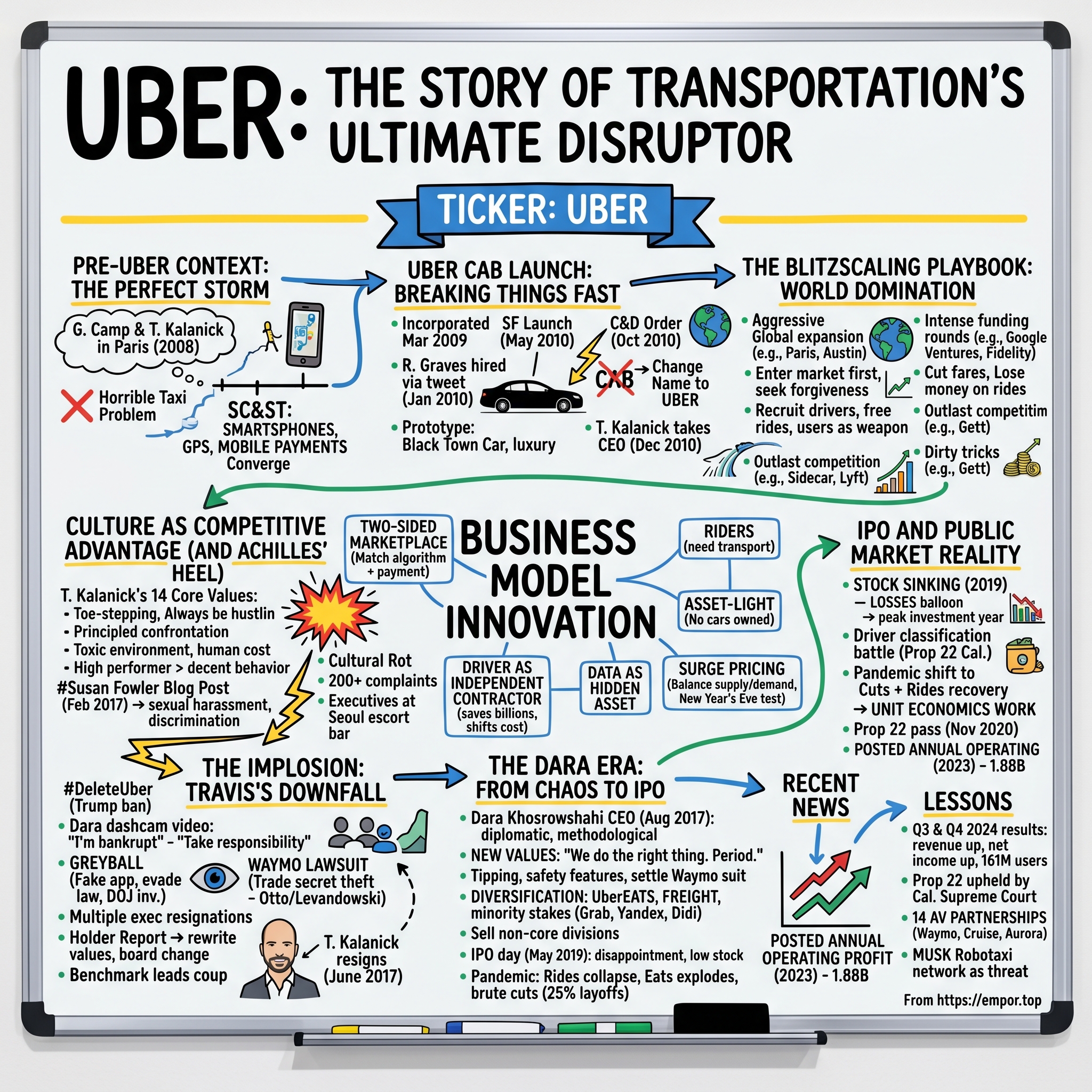 Uber visual story map
