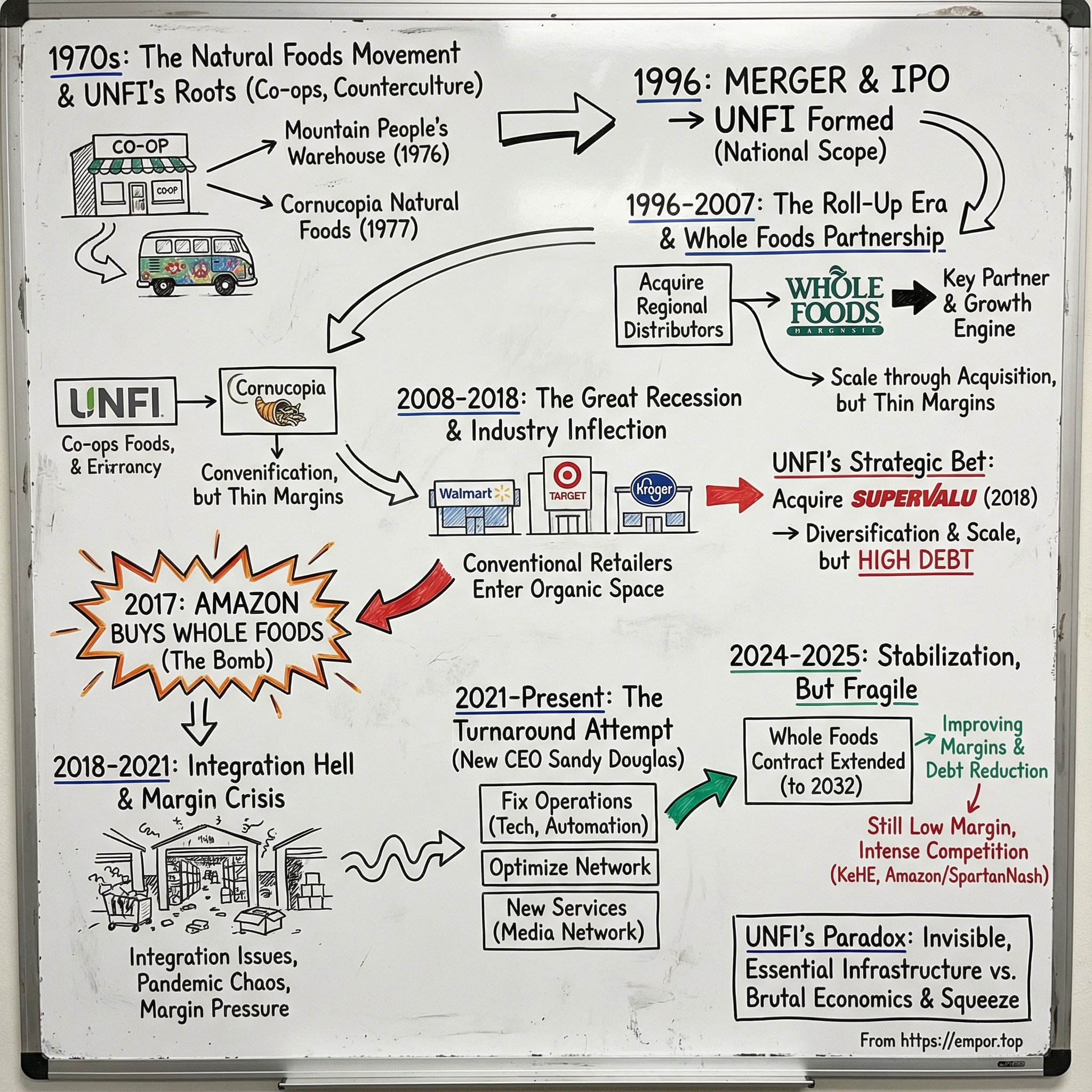 United Natural Foods visual story map
