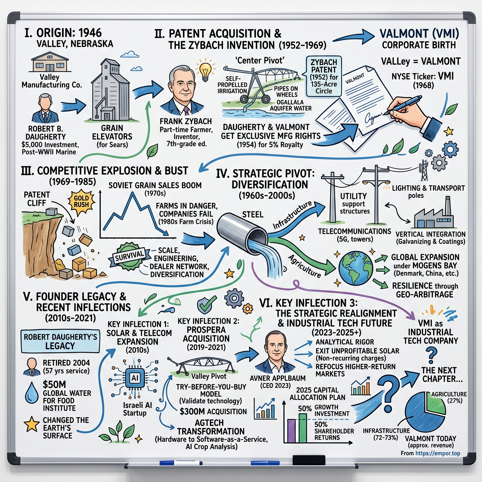 Valmont Industries visual story map