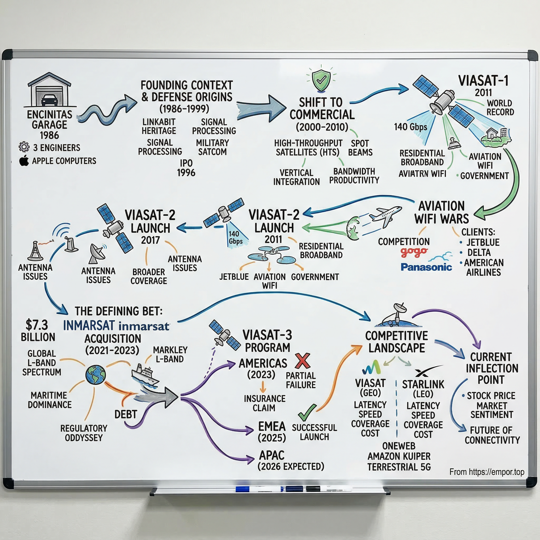 Viasat visual story map