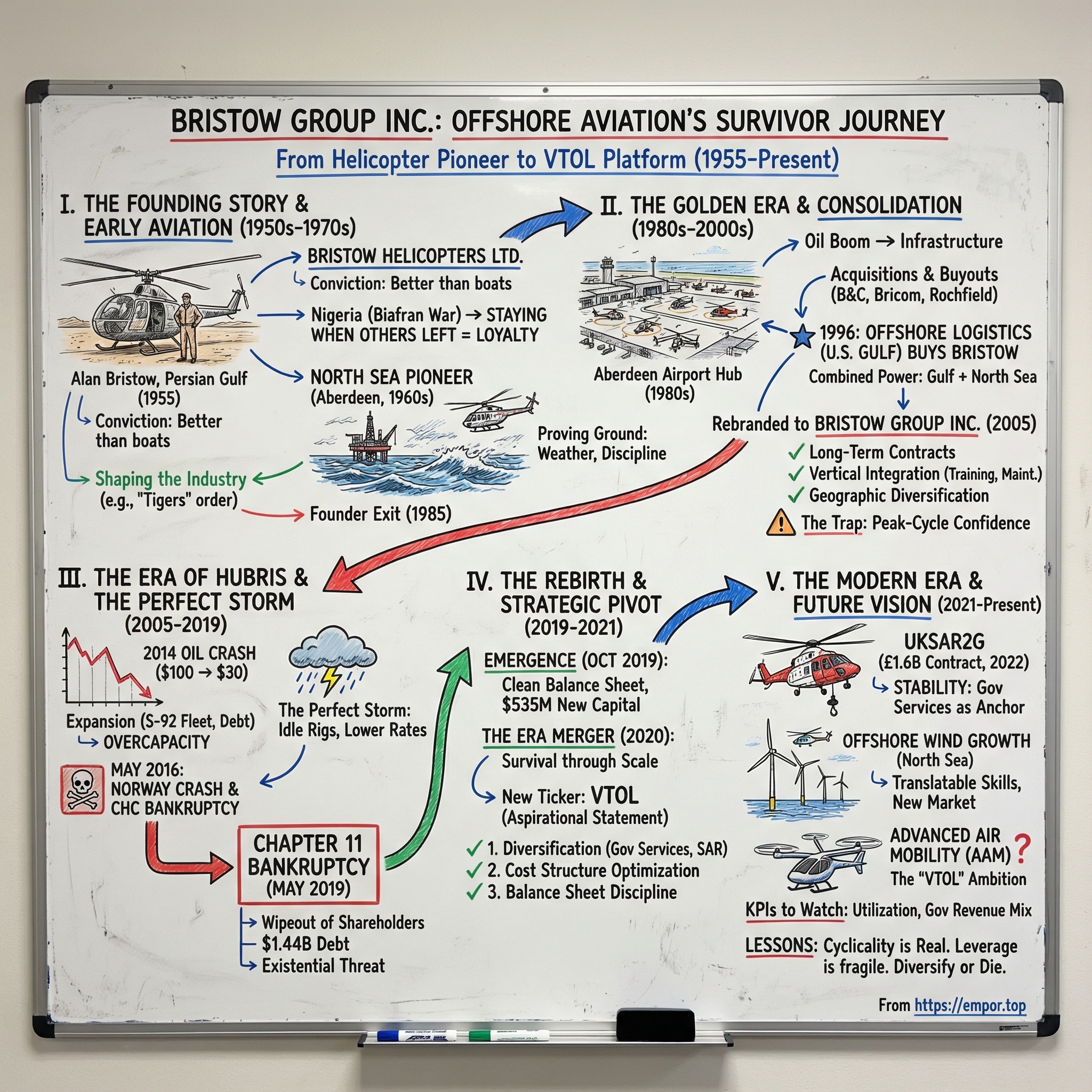 Bristow Group visual story map
