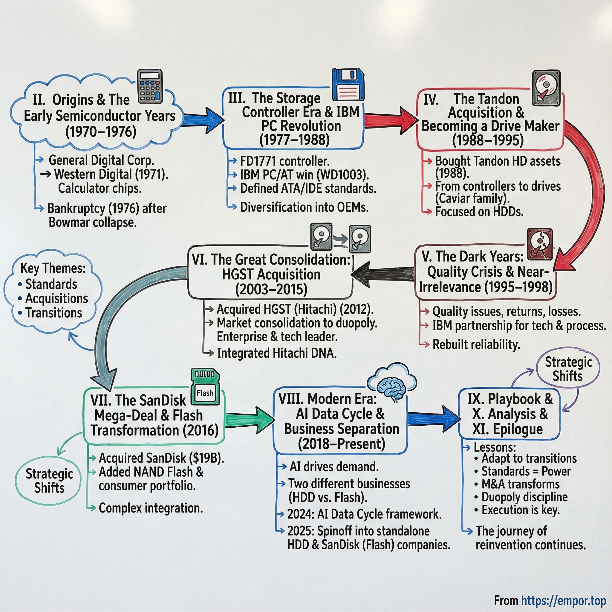 Western Digital visual story map