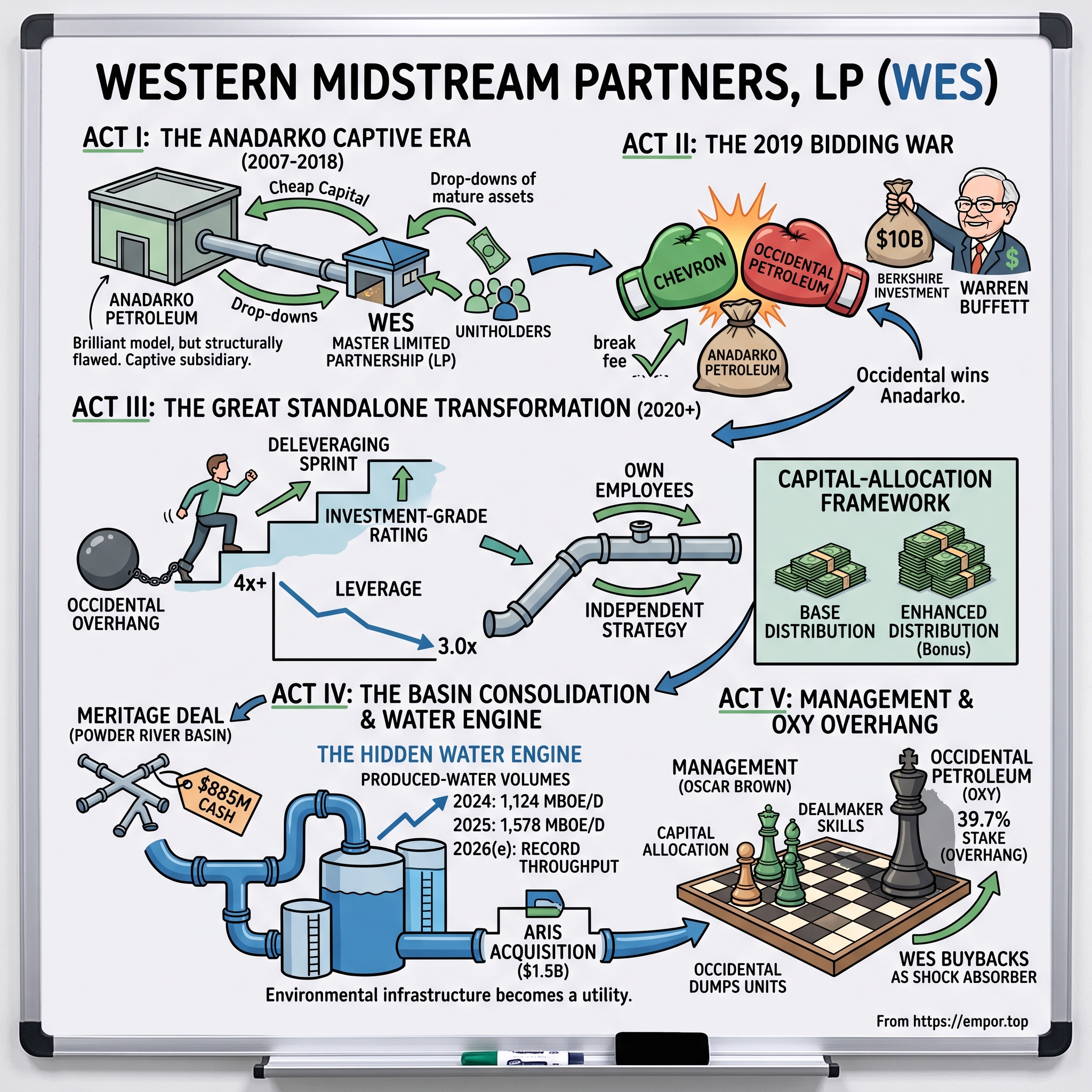 Western Midstream Partners visual story map