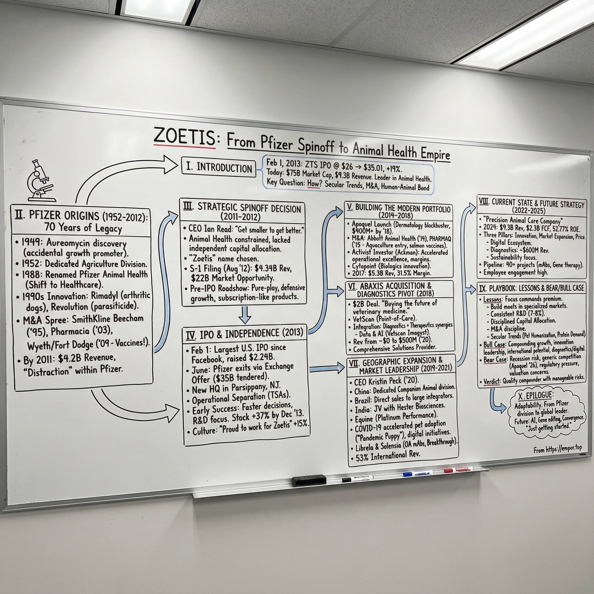 Zoetis visual story map